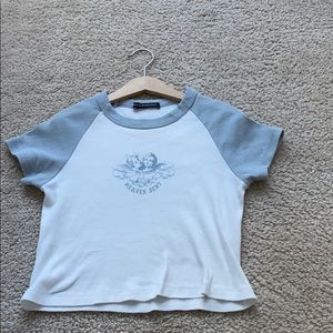 Baby blue heaven sent top form Brandy Melville